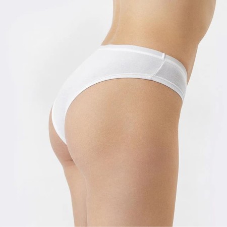 Set of women's panties slips (3pcs), white/black/beige color, rr 46 (m)-2
