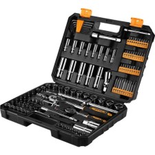 Professional set of tools for auto DKO DKAT121 in a suitcase, 121 subject