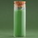 New Year's candle in the spruce cones flask