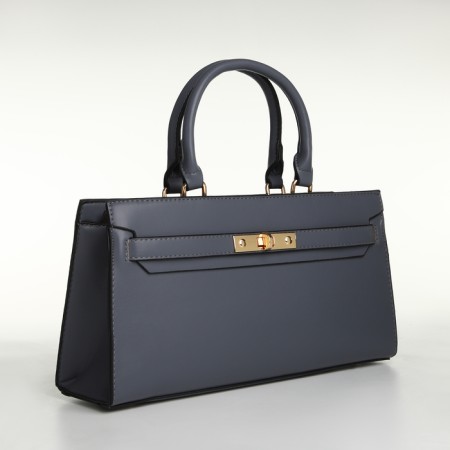 Women's bag with lightning, textura, average size, color gray-2