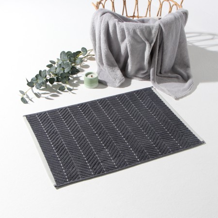 Froat Ethel Lines, col. Dark gray, 50x70 cm, 100% cotton, 750 g/m2