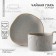 Tea couple ceramic "Scandy", 2 items: 220 ml mug, saucer 13x13.6 cm