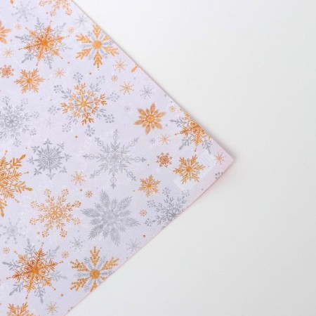 Paper Glossy Bilateral “Magic Snowflakes”, 70 x 100 cm, New Year-3