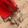 Belt for a marching drum, width 3.8 cm, length 75-145 cm, red