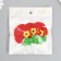 Decor for creativity Textile Embroidery "Strawberry with Flower" 6x4.5 cm