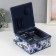 Casket for needlework "White-blue peonies" 20x20x11 cm