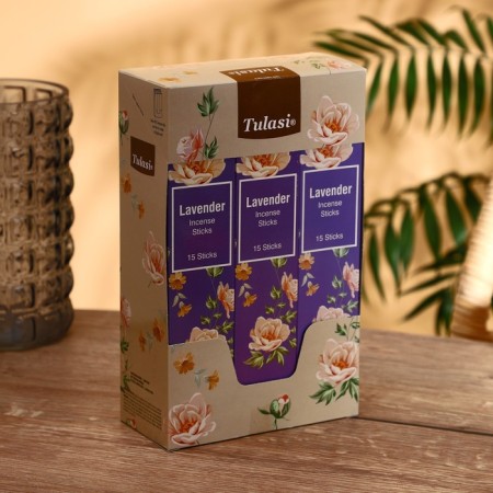 Incense "tulasi" 15 lavender fragrances-1