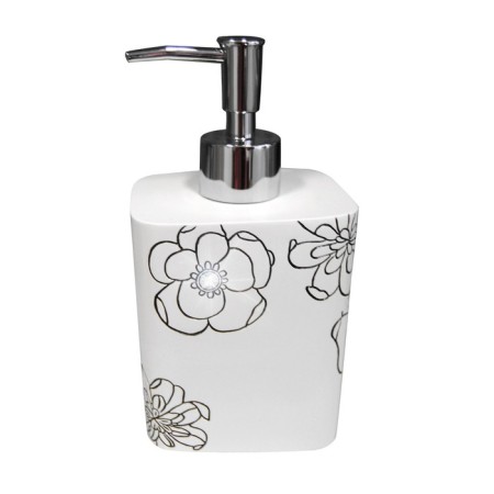 Diamond liquid soap dispenser, white color