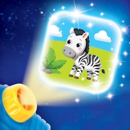Musical projector "Funny animals", 3 slides, sound and light effects-1