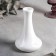 Porcelain vase for flowers Wilmax, 9.5 × 14.5 cm, white color