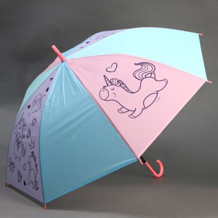 Children's umbrella "Fairy -tale unicorn", d = 90cm-9