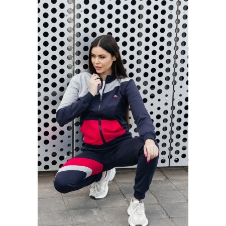 Female Female Suit, Size 48, Blue, Gray Color-9