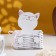 Basket wicker from the vine "cat" 12.5x9x16.5 cm MDF, white-pink