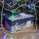 Garland "thread" 20 m, IP44, white thread, 200 LED, glow of multi, 8 modes, 220 V