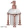 Holder with a dispenser of liquid soap desktop, porcelain; Antique copper, 3SC