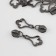 Galanterery castle for lightning "Spiral", No. 5, decorative, 10 pcs, black nickel color