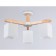 Suspended chandelier Ambrella TR83115/3 WH/LW, E27, 3x40W D580x320 mm, white, light wood