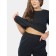Female trousers, size 50, black color