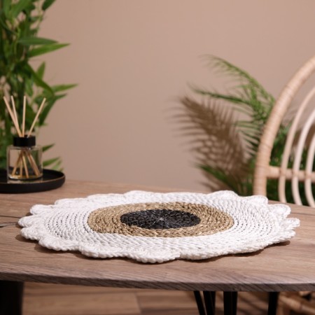 Wicker rug round 35 cm-4