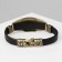 Bracelet Unisex "Atlant" tiger, black color with black gold, 22 cm