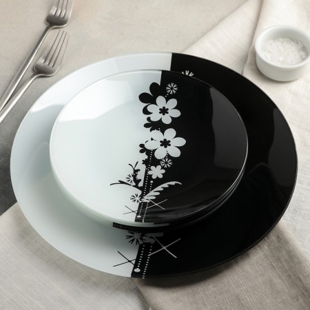 Dining Service for 6 persons “Chamomile”, 7 objects: D = 30 cm - 1 pc, D = 20 cm - 6 pcs-1