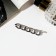 Hair clip "Jacqueline" circles, 7.5 cm, silver