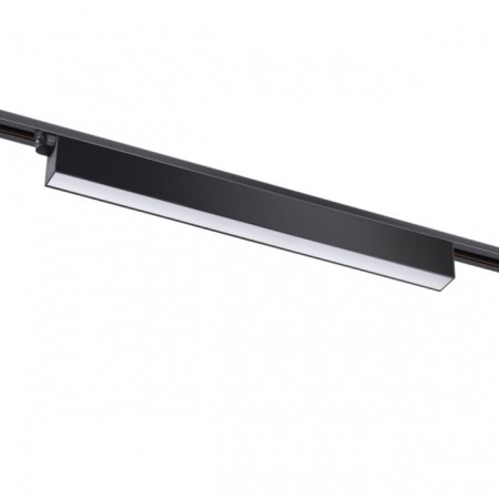 Snow -shaped single -phase three -core LED Novotech. Iter, 30W, LED, 66x580x36 mm, black color