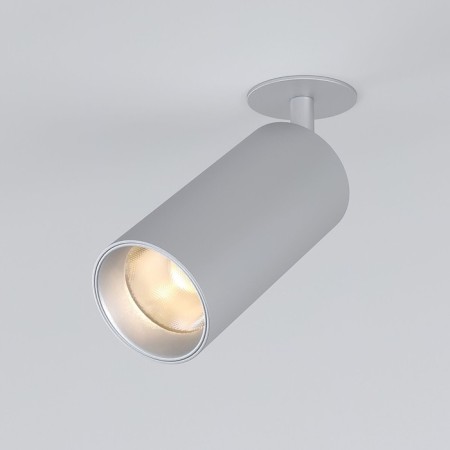 Lamp ceiling Elektrostandard, Diffe LED 15 W, 66x66x208 mm, IP20, silver color