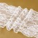 Lace elastic fabric, 180 mm × 2.7 ± 0.5 m, white color