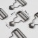 Flasp for jumpsuit, 32 mm, 10 pcs, black nickel color