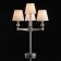 Delray table lamp, 4x40W E14, Nickel 50x50x68 cm