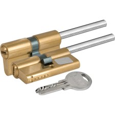 Цилиндровый механизм под вертушку KALE 164 SX/86, 50х10х26 мм, 5 ключей, цвет латунь