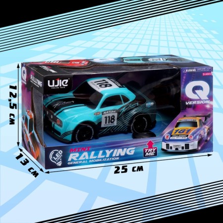 Race machine, radio -controlled, light effects, blue color-8