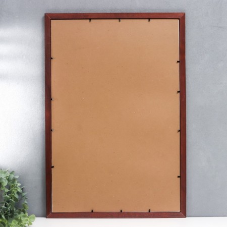 Photo frame 40x60 cm (2502) wood (plastic screen), red-1