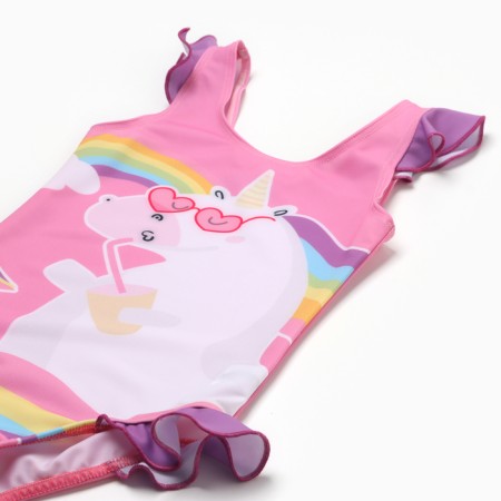 Children's swimsuit KAFTAN "Unicorn", height 110-116 (32), pink-6