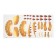 Electronic designer "Mechanical Stegosavr", 88 elements, stickers
