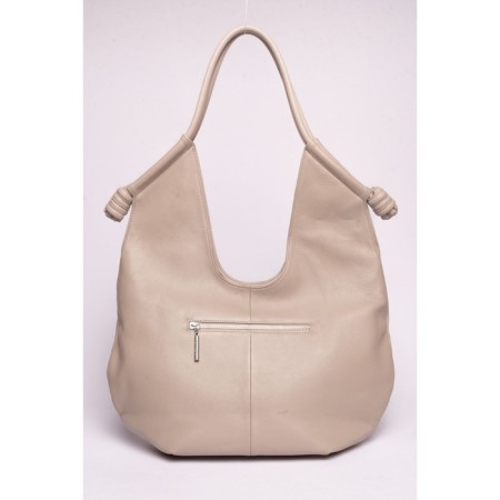 Sobo bag female, genuine leather, ludor beige, 45x12x26 cm-2