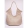Sobo bag female, genuine leather, ludor beige, 45x12x26 cm