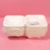 A set for a bento-type with a candle, confectionery packaging "Happy Birthday", 15.4 x 15.2 x 8.8 cm