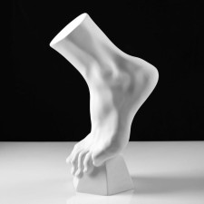 Anatomical gypsum figure: vertical foot, 14 x 23.5 x 38 cm