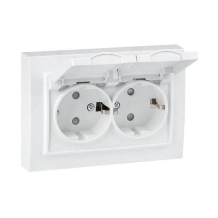 EKF ERR16-129-200-44 "Minsk", SP, 2 sockets, grounding, white color