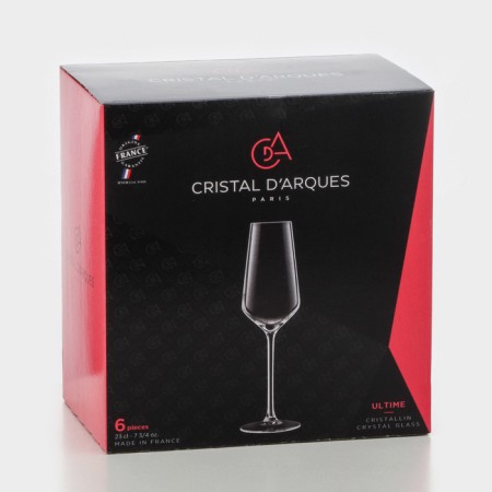 A set of pupers for champagne Ultime, 210 ml, crystal glass, 6 pcs-7
