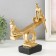 Polystone souvenir "Two on swings-spring" for metal, gold 21x7x22 cm