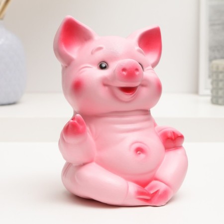 Piggy bank "Merry piglet" 11x13x18cm-4