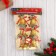 Christmas tree decoration "Bells with a snowflake" (set 6 pcs) 4.5x4.5 cm, golden red
