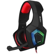 Наушники с микрофоном Sven AP-U880MV черный/красный 2.2м мониторные оголовье (SV-016739)