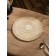 Rug -heading lane round rattan, 30x30x0.5 cm, white