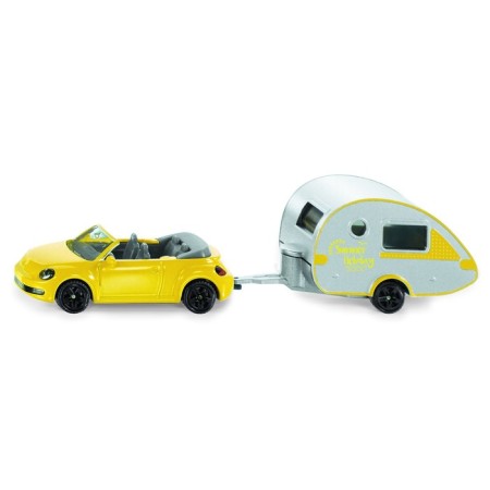 Siku machine with a house on wheels