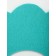 Veterinary collar made of felt "chamomile", size m, bright turquoise