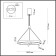 Suspended lamp Infrared BEVENE IP20 LED 77W 6930LM 3000K, with PDU